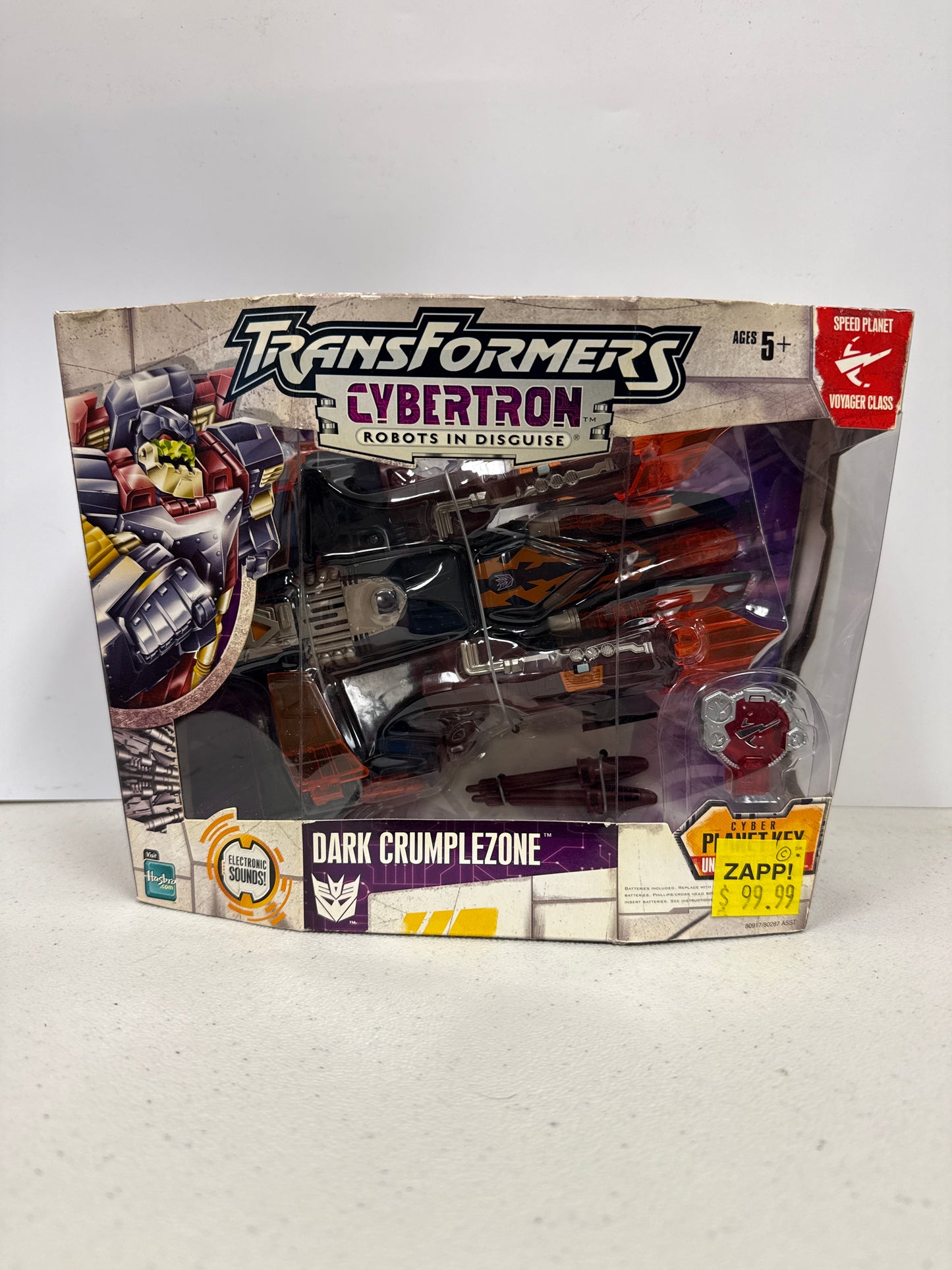 Transformers Cybertron Robots in Disguise Voyager Class Dark Crumplezone 2005 (Box Damage)