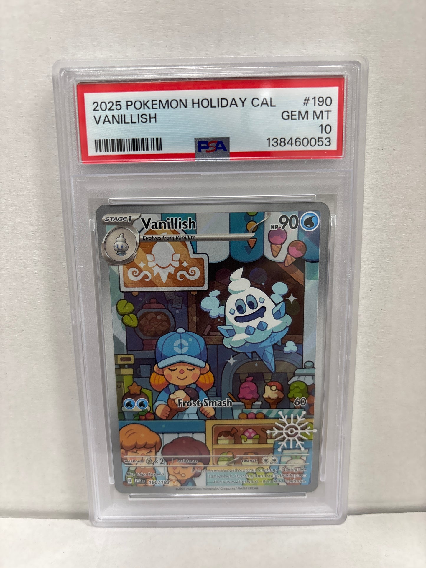 Pokemon Vanillish 190/182 PSA 10