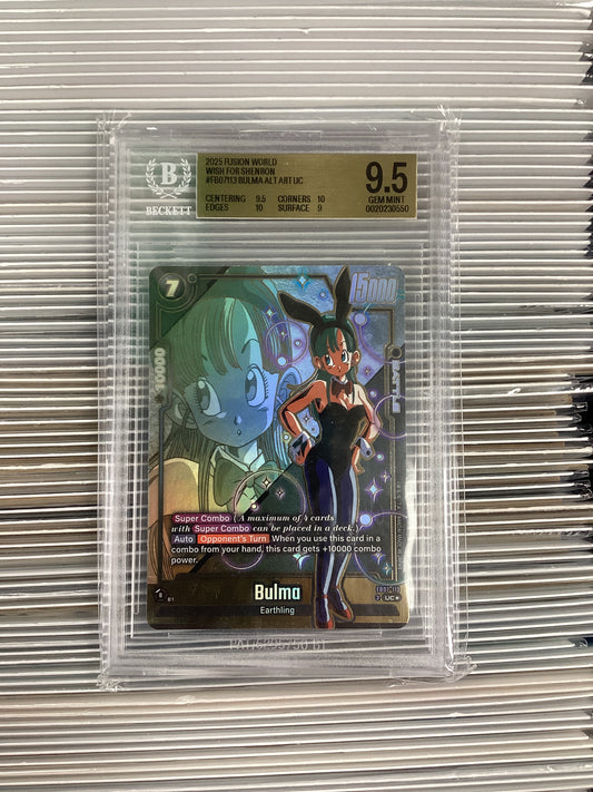 Dragon Ball Super Fusion World Bulma FB07-113 Beckett 9.5