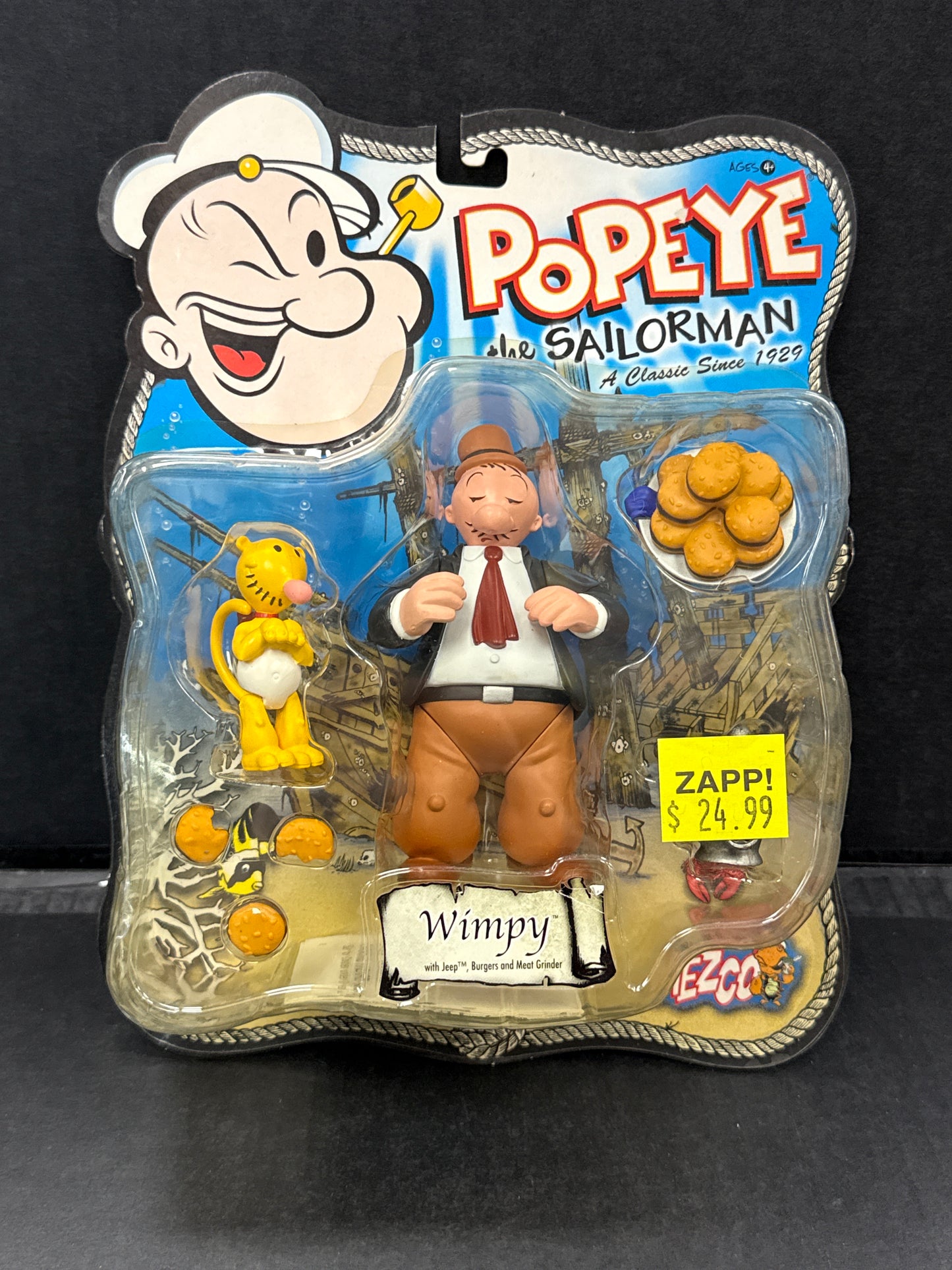 Popeye Wimpy Action Figure 2001