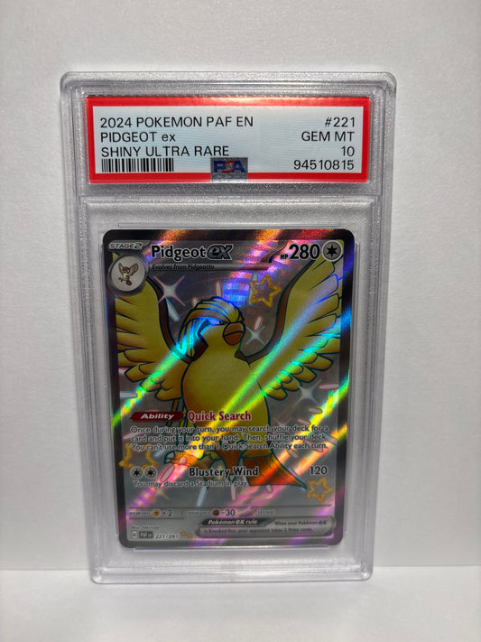 Pokemon Pidgeot ex 221/091 PSA 10