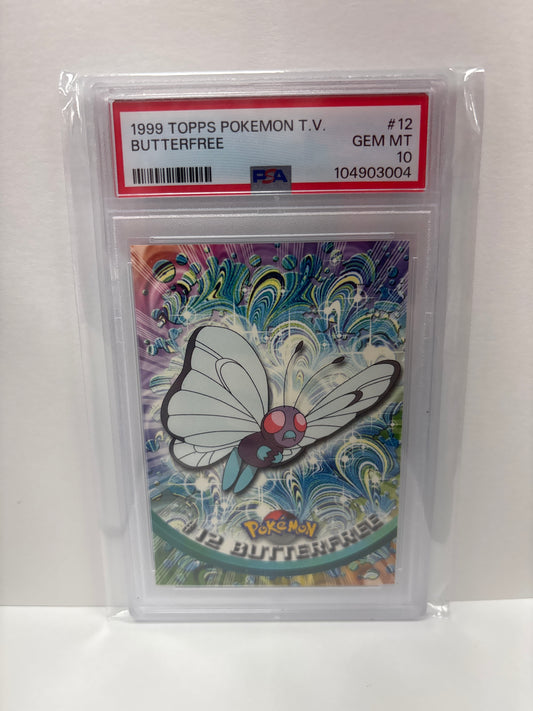 Pokemon TOPPS T.V. (1999) Butterfree #12 PSA 10