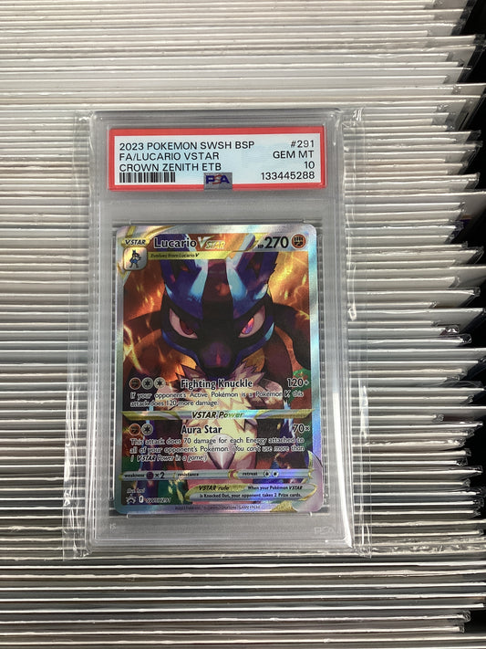 Pokemon Lucario VSTAR SWSH291 PSA 10