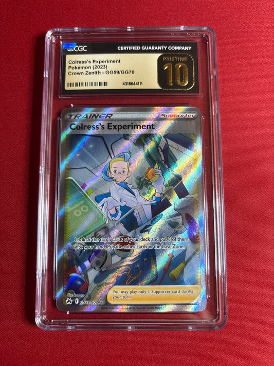 Pokemon Colress’s Experiment GG59/GG70 CGC Pristine 10