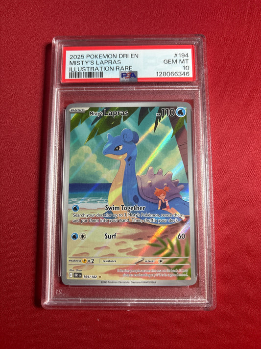 Pokemon Misty’s Lapras 194/182 PSA 10