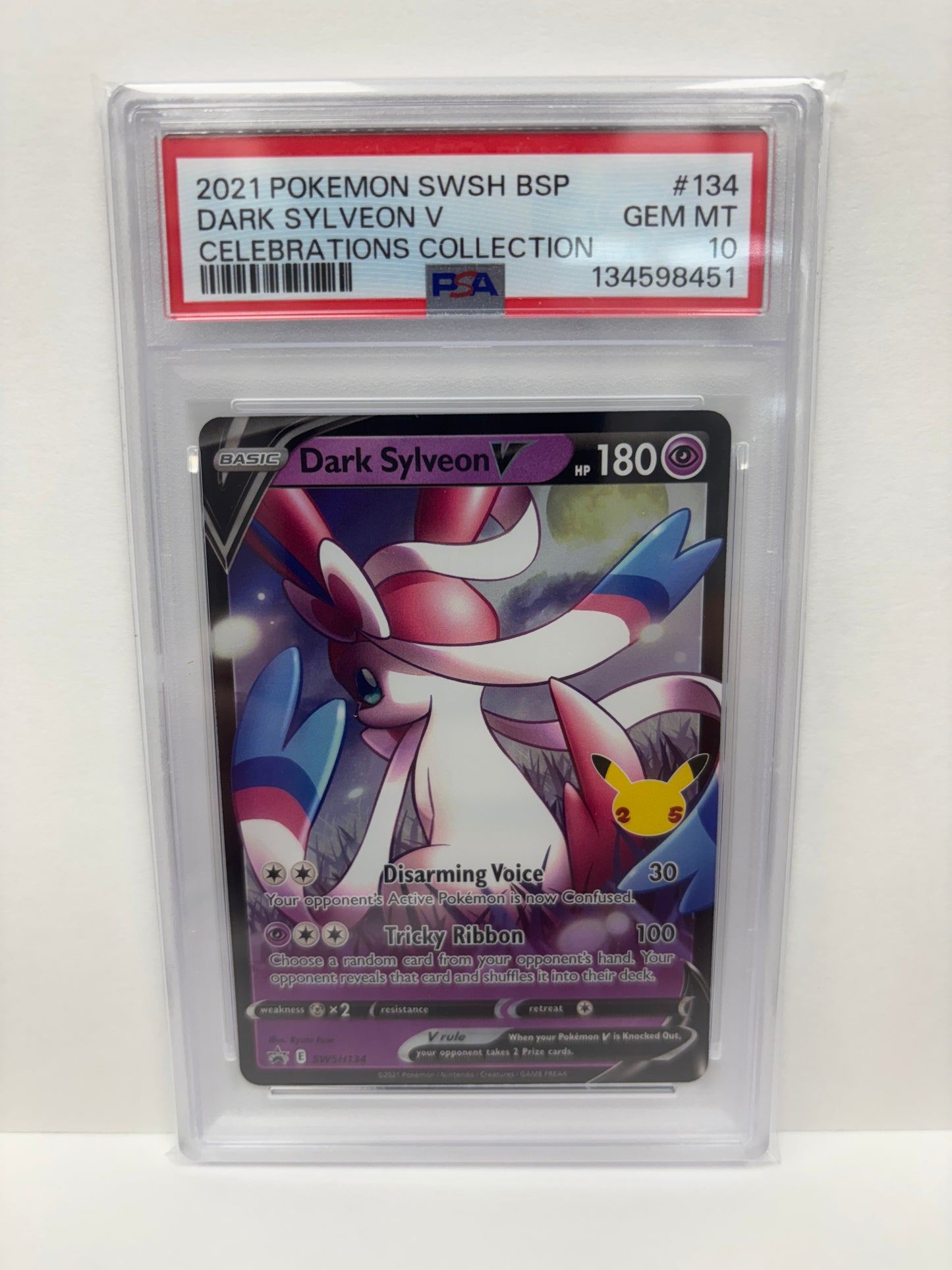 Pokemon Dark Sylveon V SWSH134 PSA 10