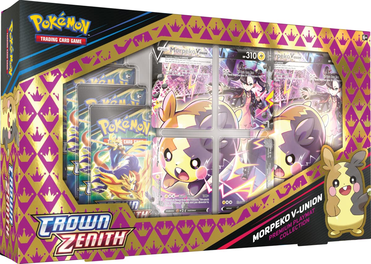 Pokemon Crown Zenith Morpeko V-Union Premium Playmat Collection Box