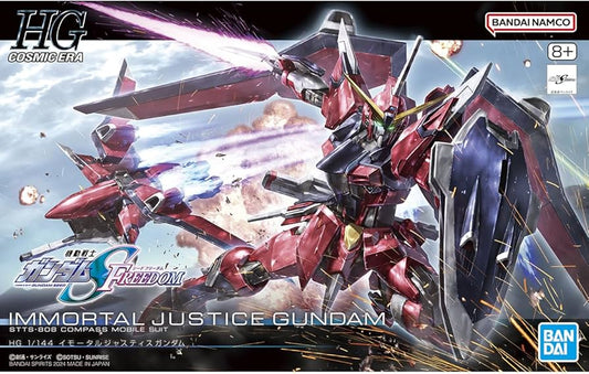 Bandai Hobby Gundam SEED Freedom Immortal Justice Gundam HG 1/144 Scale Model Kit