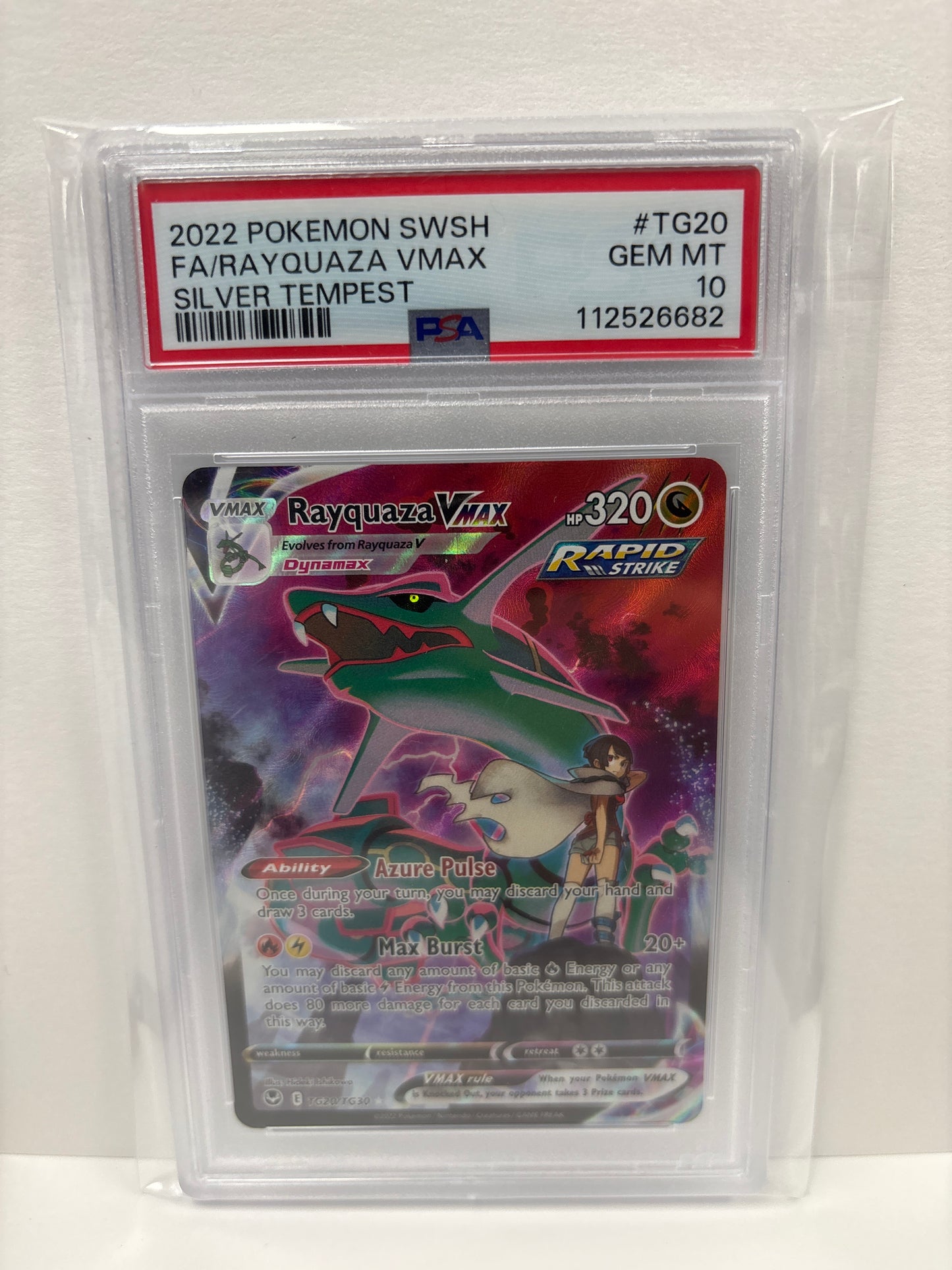 Pokemon Rayquaza VMAX TG20/TG30 PSA 10