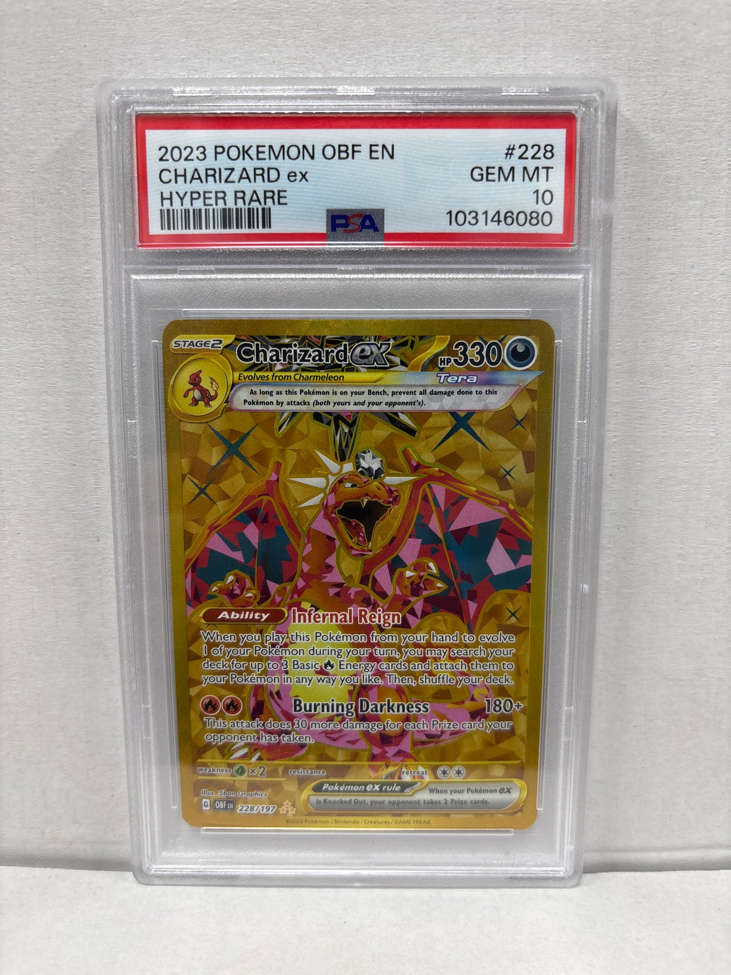 Pokemon Charizard ex 228/197 PSA 10