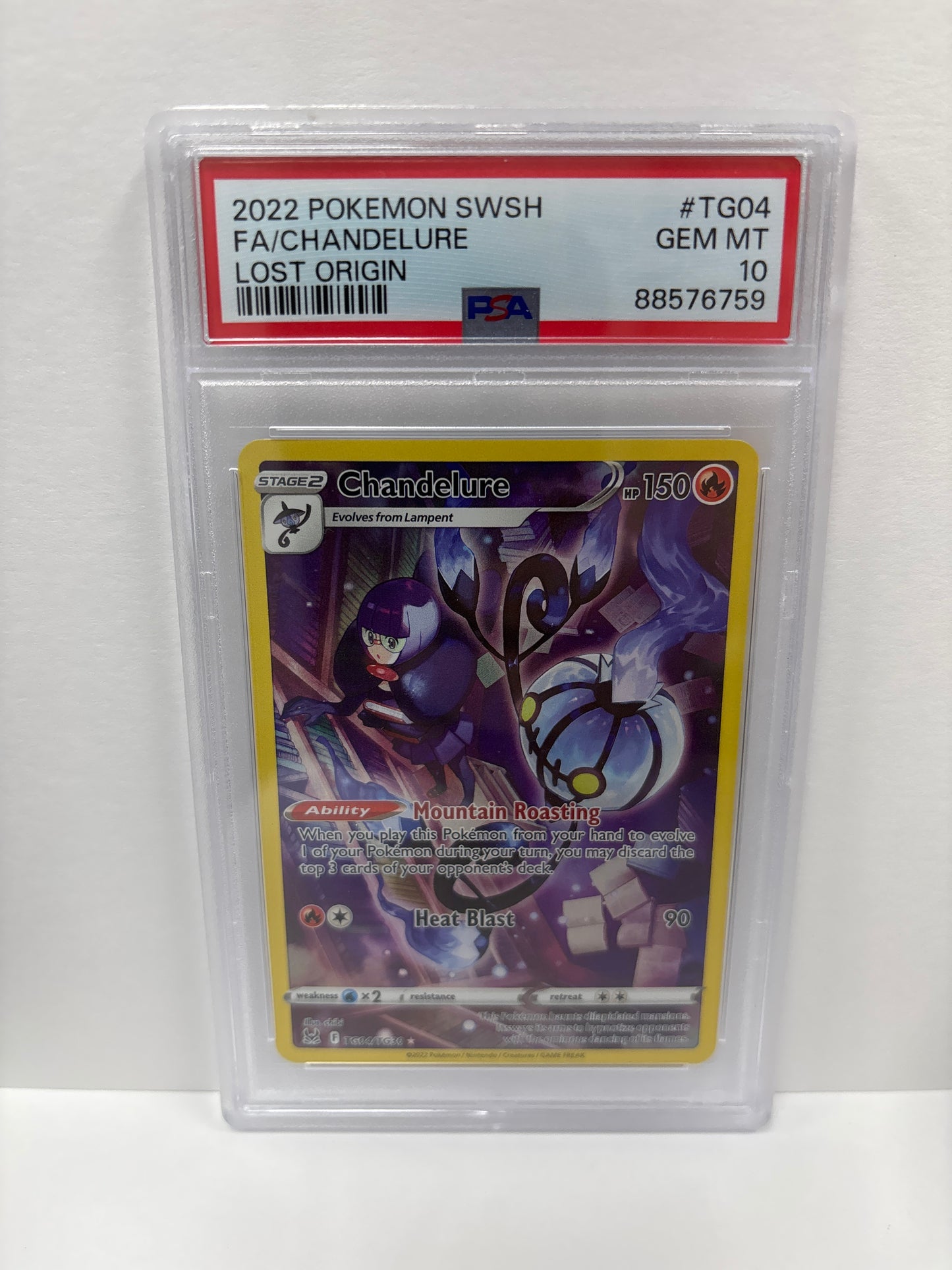 Pokemon Chandelure TG04/TG30 PSA 10