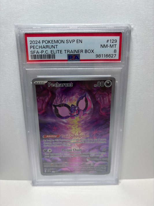 Pokemon Pecharunt 129 Pokemon Center PSA 8
