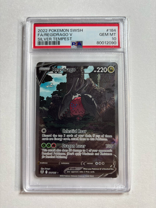 Pokemon Regidrago V 184/195 PSA 10