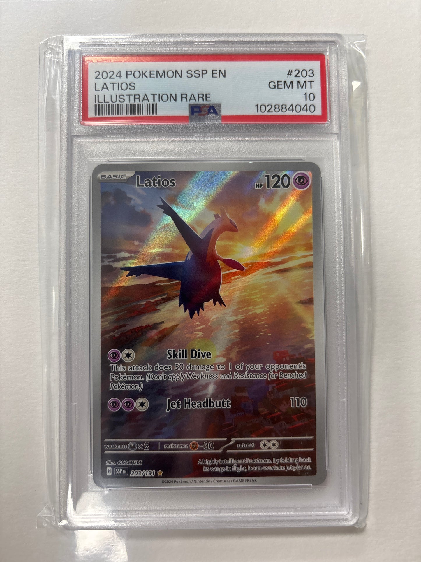 Pokemon Latios 203/191 PSA 10