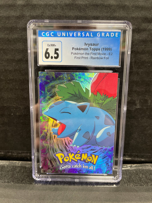 Pokémon Ivysaur Rainbow Topps 1st Movie E2 CGC 6.5