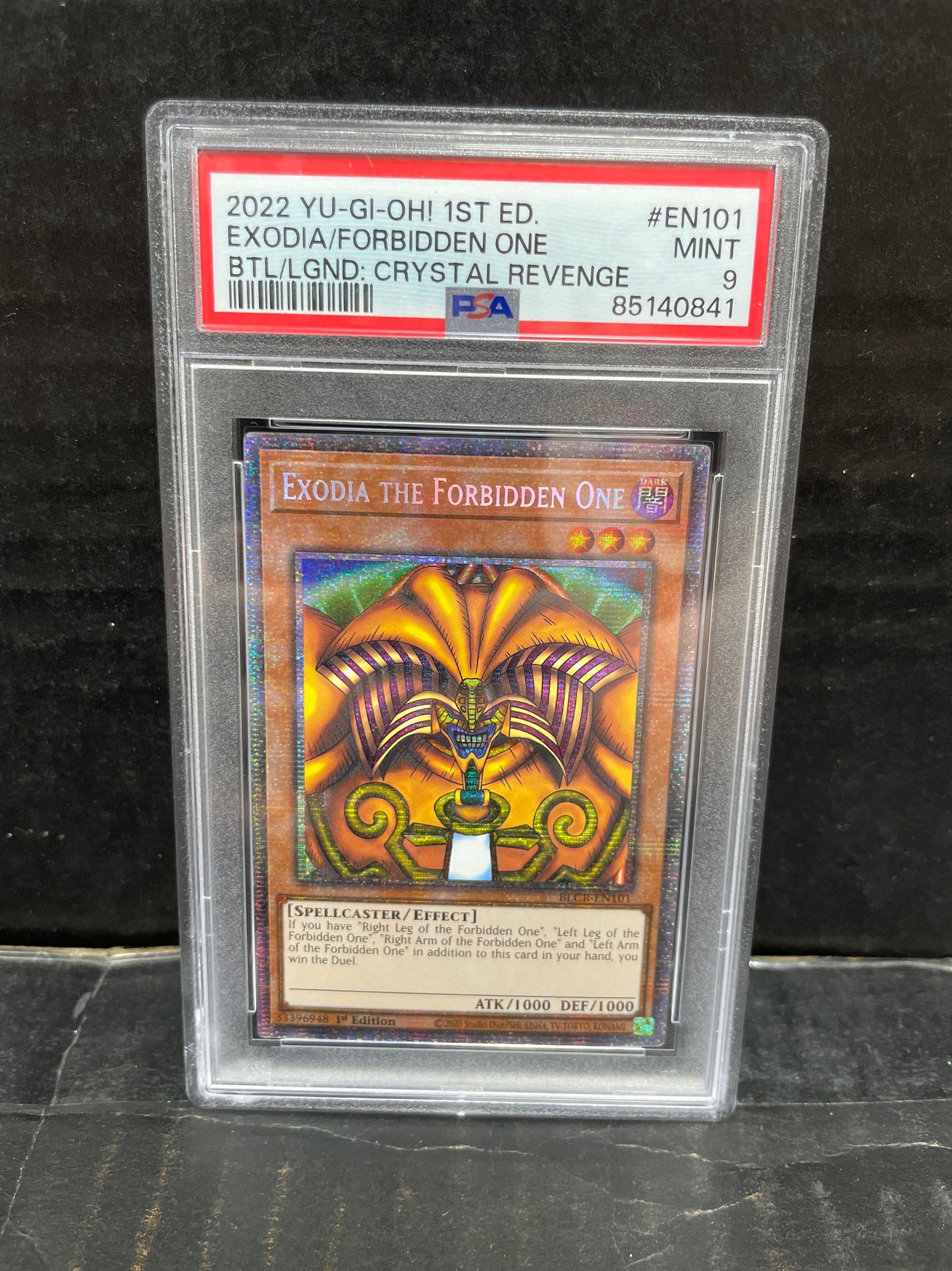 Yugioh Exodia the Forbidden One BLCR-EN101 First Edition PSA 9