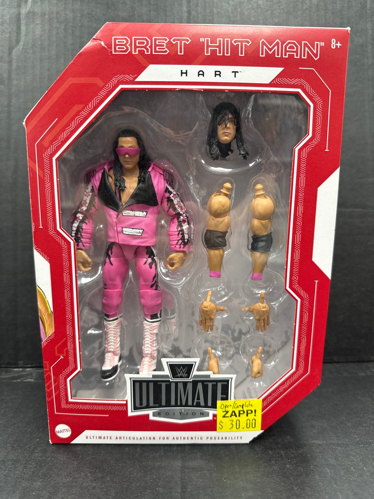 WWE Ultimate Edition Bret “Hit Man” Hart (Open Box/Complete)