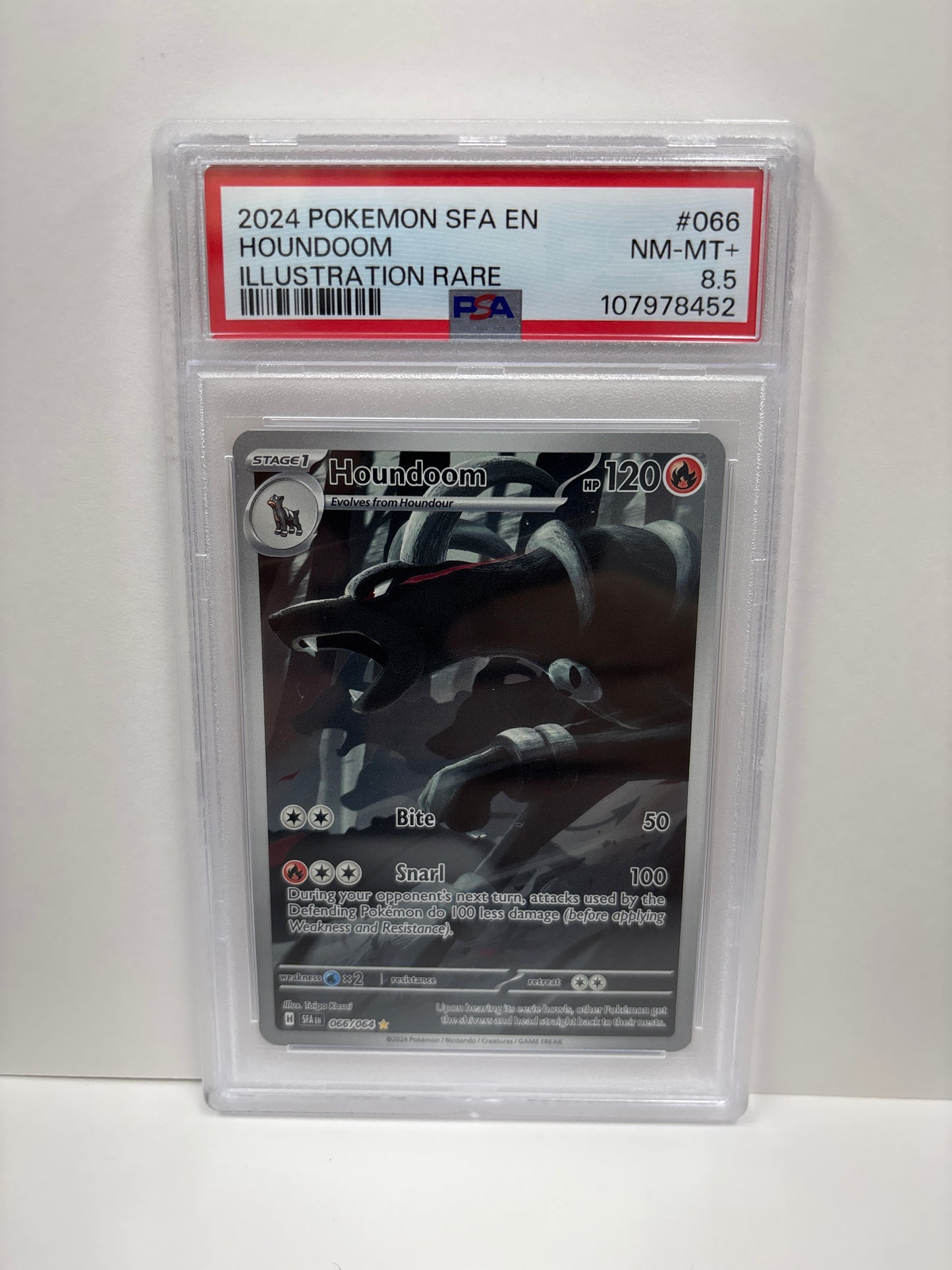 Pokemon Houndoom 066/064 PSA 8.5