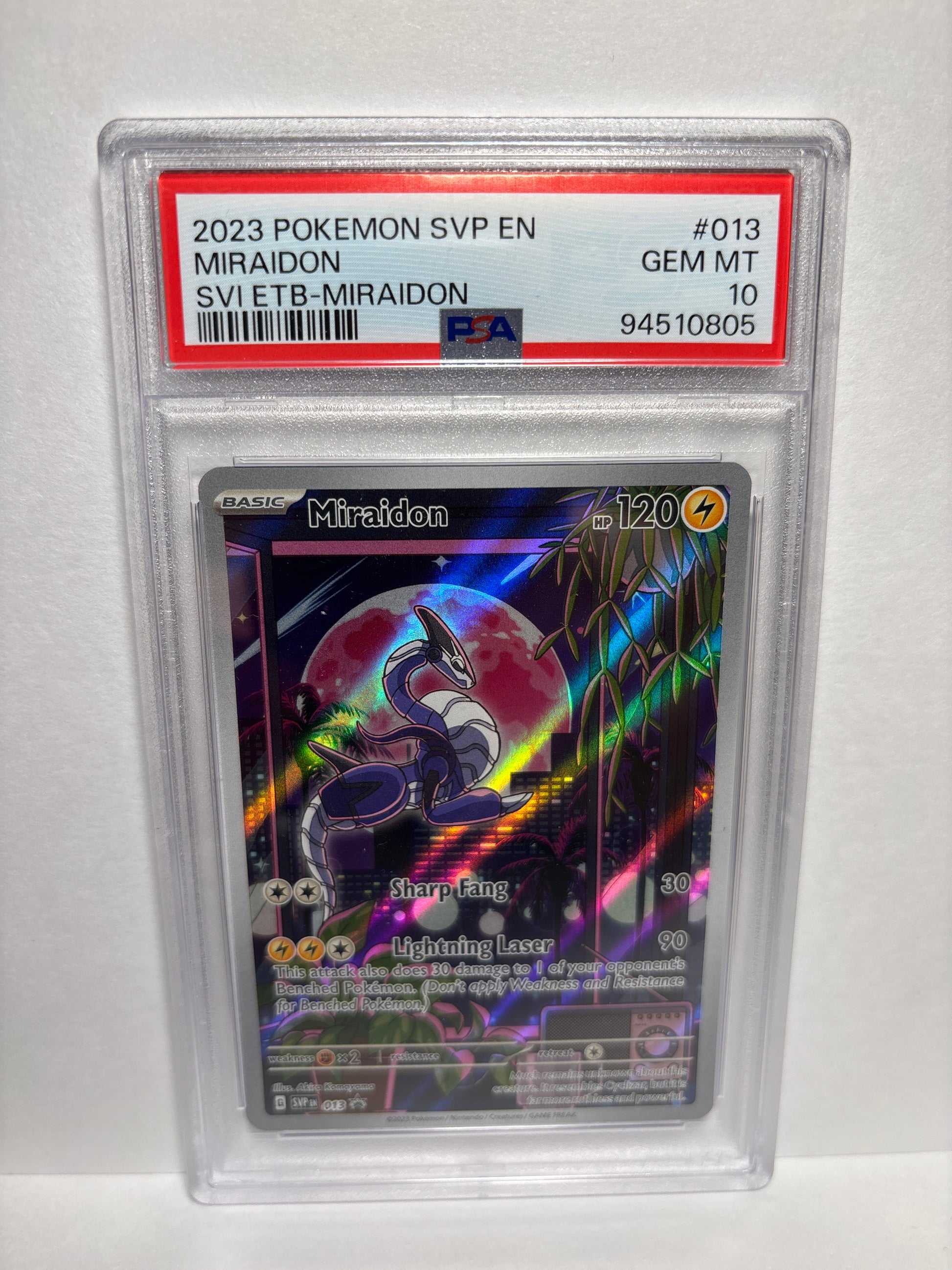 Pokemon Miraidon 013 PSA 10 Zapp! Comics Pokemon Miraidon 013 PSA 10 Zapp! Comics