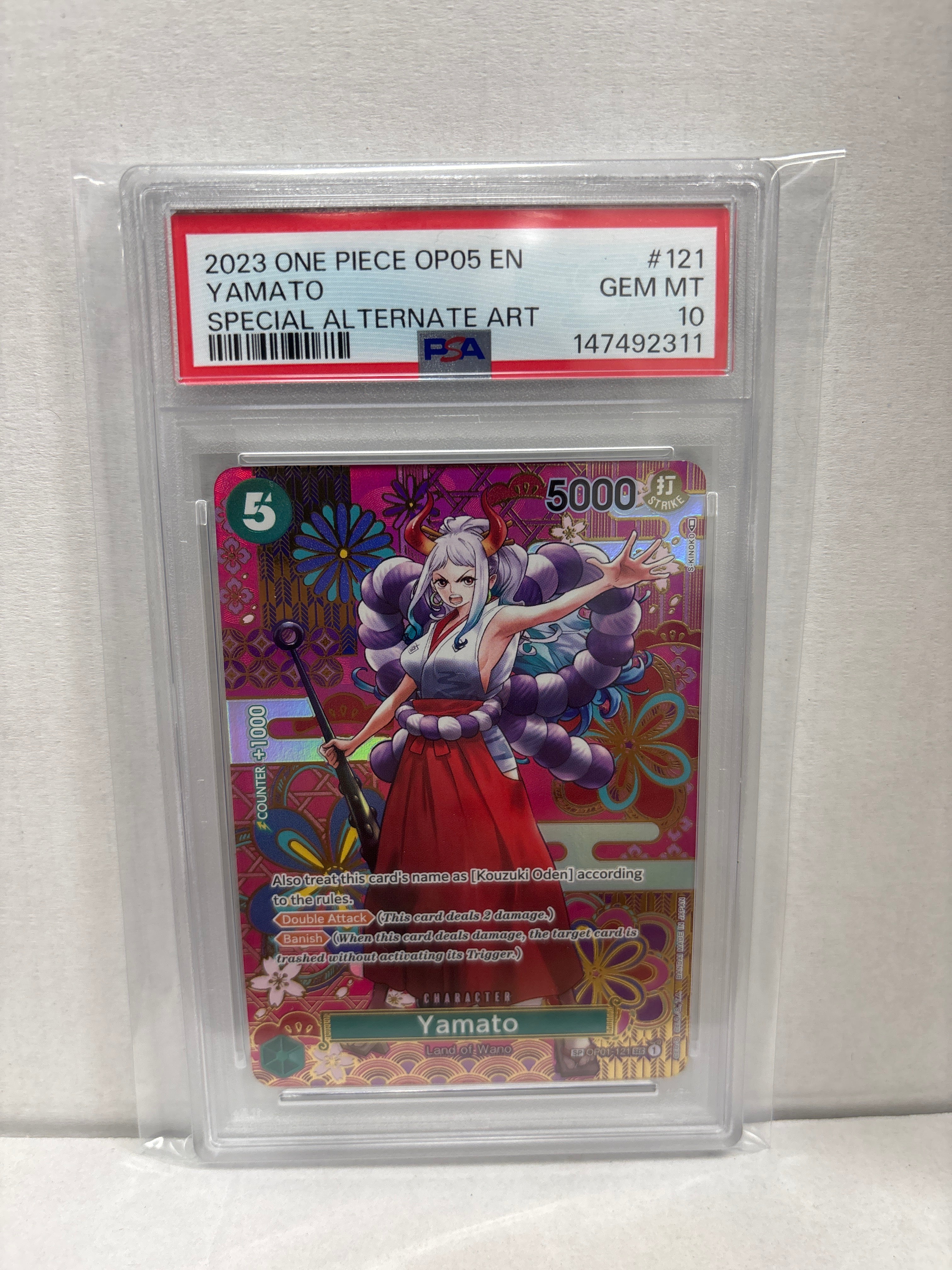 One Piece Card Game Yamato SP OP01-121 PSA 10 – Zapp! Comics