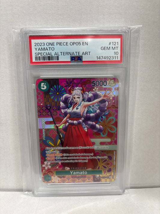 One Piece Card Game Yamato SP OP01-121 PSA 10