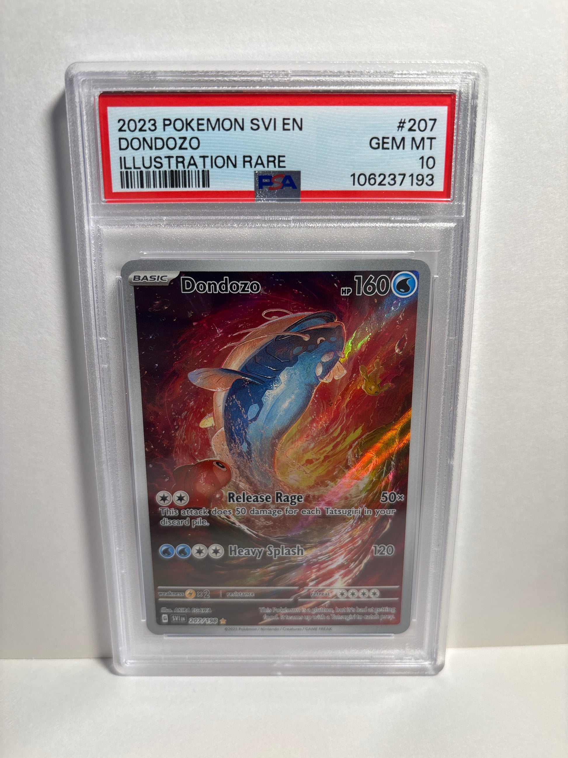 Pokemon Dondozo 207/198 PSA 10 Zapp! Comics Pokemon Dondozo 207/198 PSA 10 Zapp! Comics