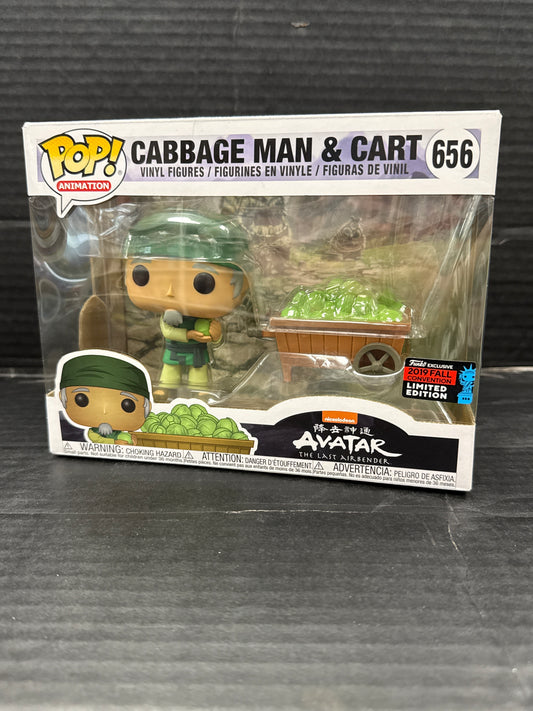 Funko POP! Avatar the Last Airbender Cabbage Man & Cart 656 2019 Fall Convention Exclusive (Grade B)