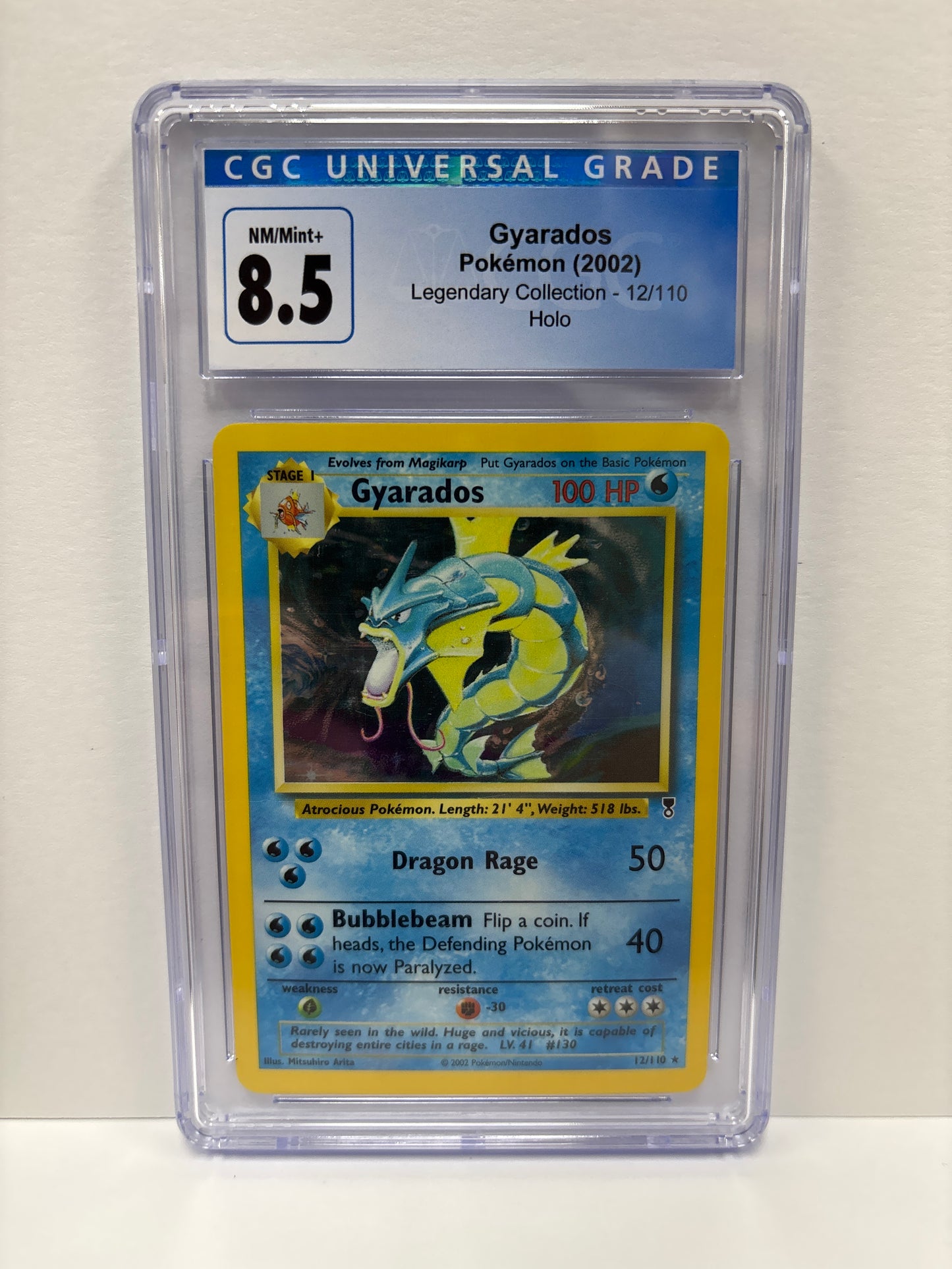 Pokemon Gyarados 12/110 (2002) CGC 8.5 (Scratches on Slab)