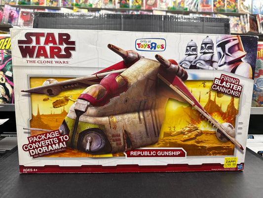 Star Wars Clone Wars Republic Gunship Toys R Us Exclusive (READ DESCRIPTION)
