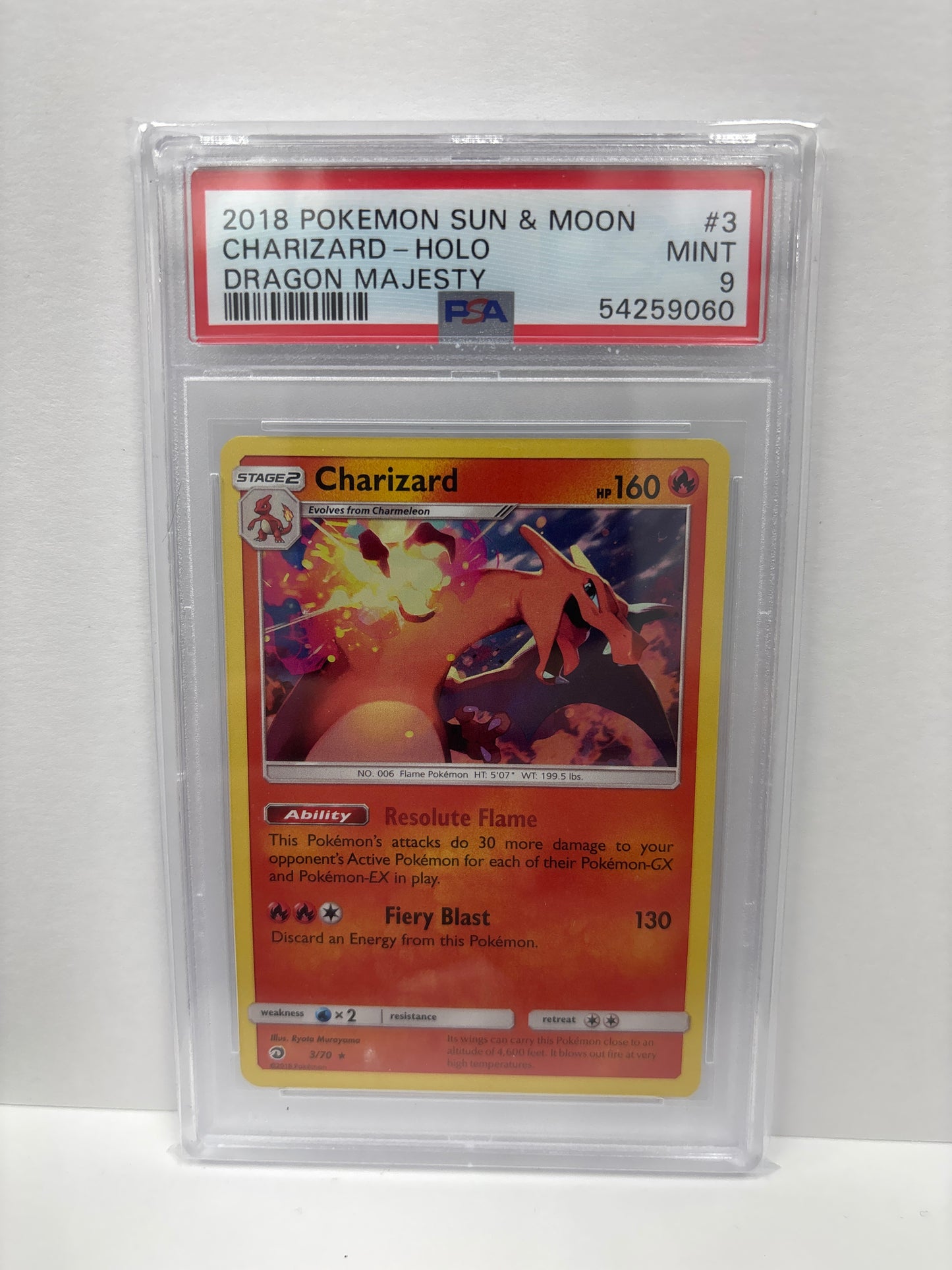 Pokemon Charizard 3/70 PSA 9
