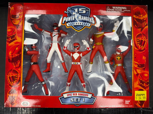 Power Rangers 15th Anniversary Epic Red Rangers Set 1