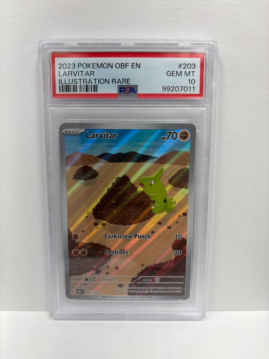 Pokemon Larvitar 203/197 PSA 10