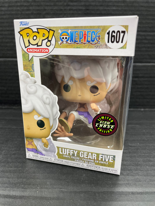 Funko Pop! One Piece Luffy Gear Five 1607 Glow Chase (Grade A-)