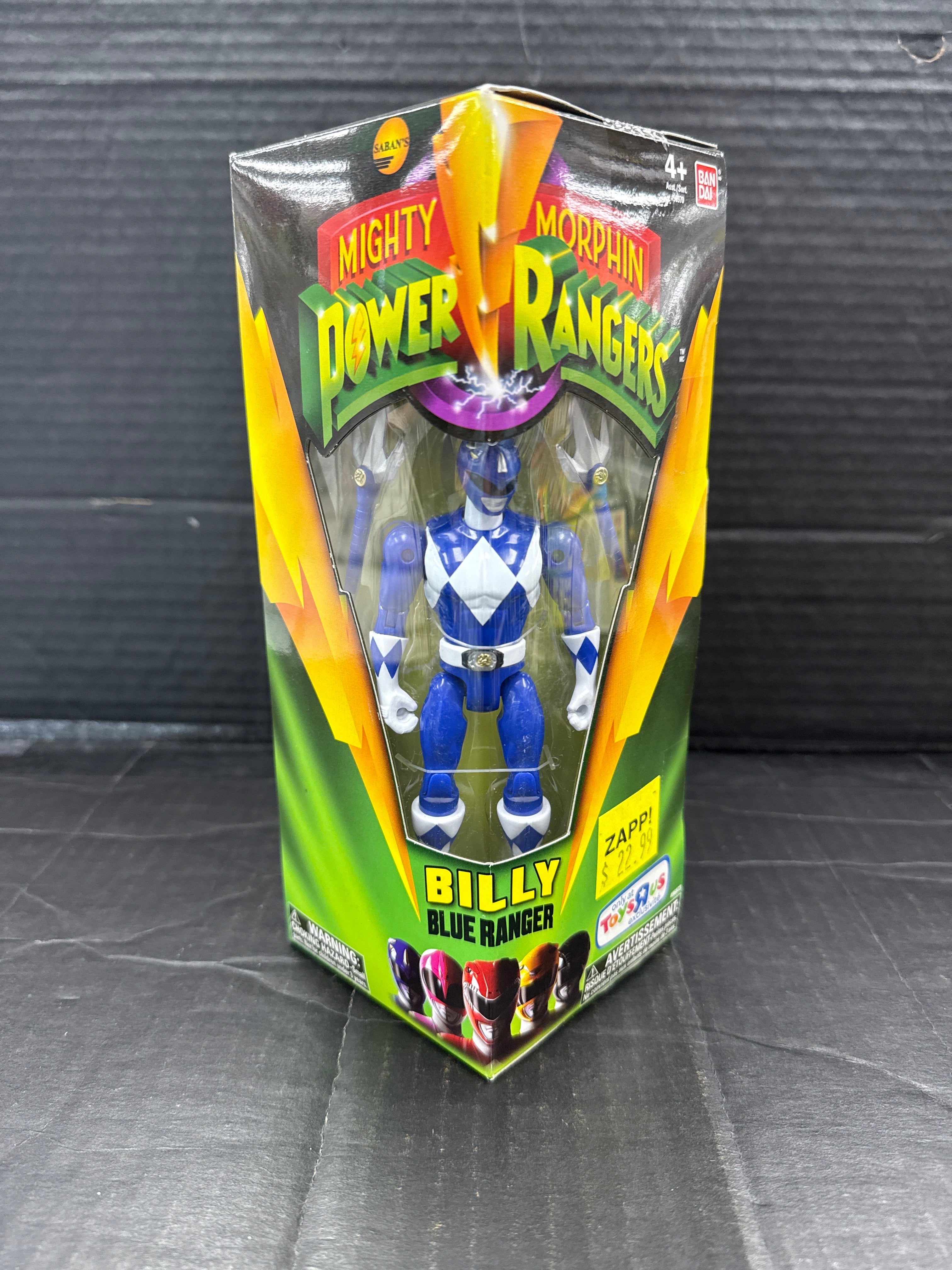 Mighty Morphin Power Rangers Billy Blue Ranger Toys R Us Exclusive 201 ...