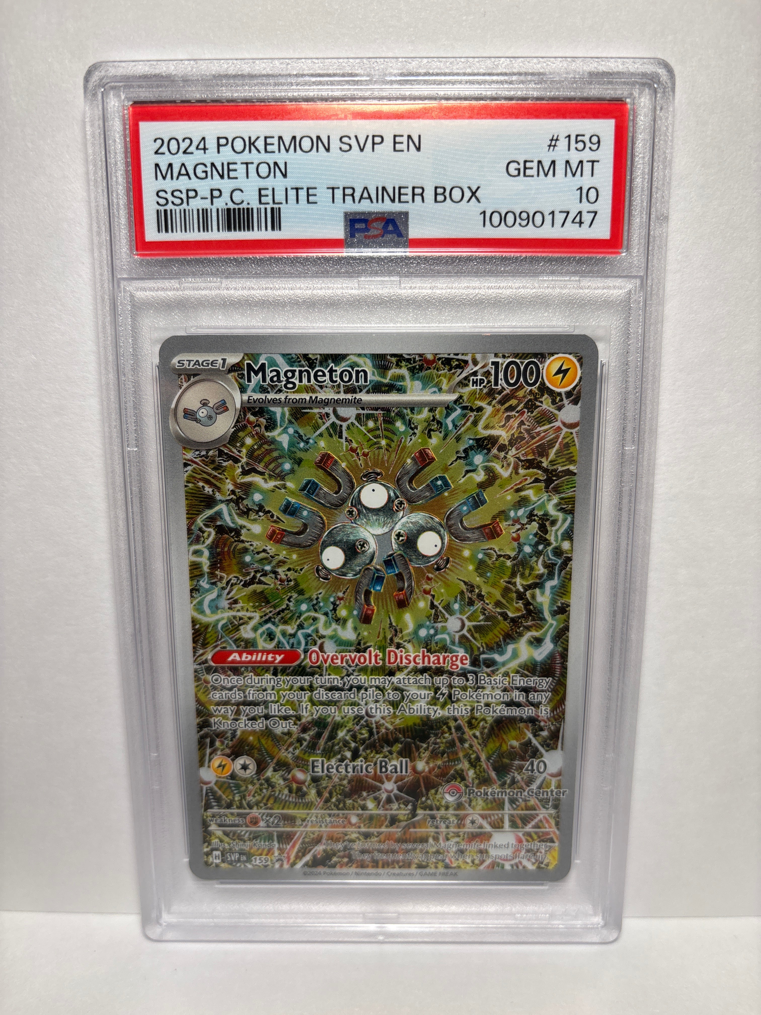 Pokemon Magneton 159 Pokemon Center PSA 10 – Zapp! Comics