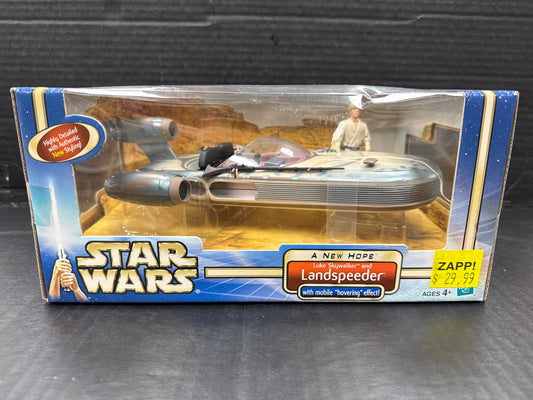 Star Wars Luke Skywalker and Landspeeder 2002
