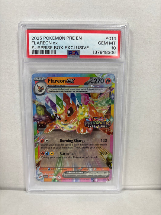 Pokemon Flareon ex Surprise Box Exclusive 014/131 PSA 10