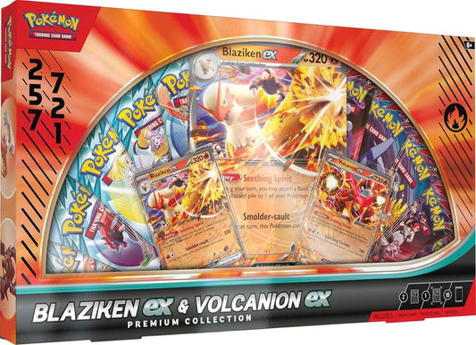 Pokemon Blaziken ex & Volcanion ex Premium Collection Box