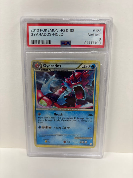 Pokemon Gyarados 123/123 (2010) PSA 8