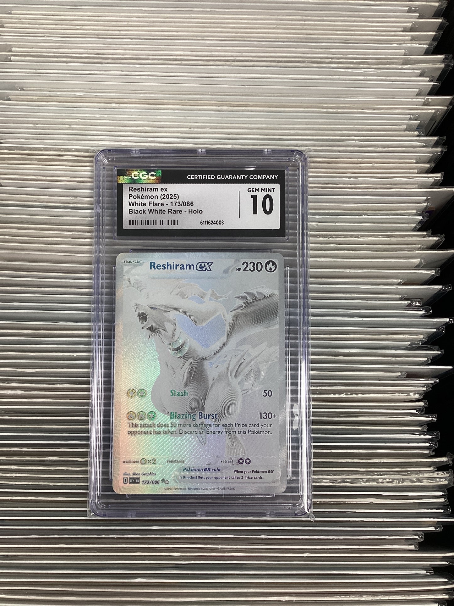 Pokemon Reshiram ex 173/086 CGC 10