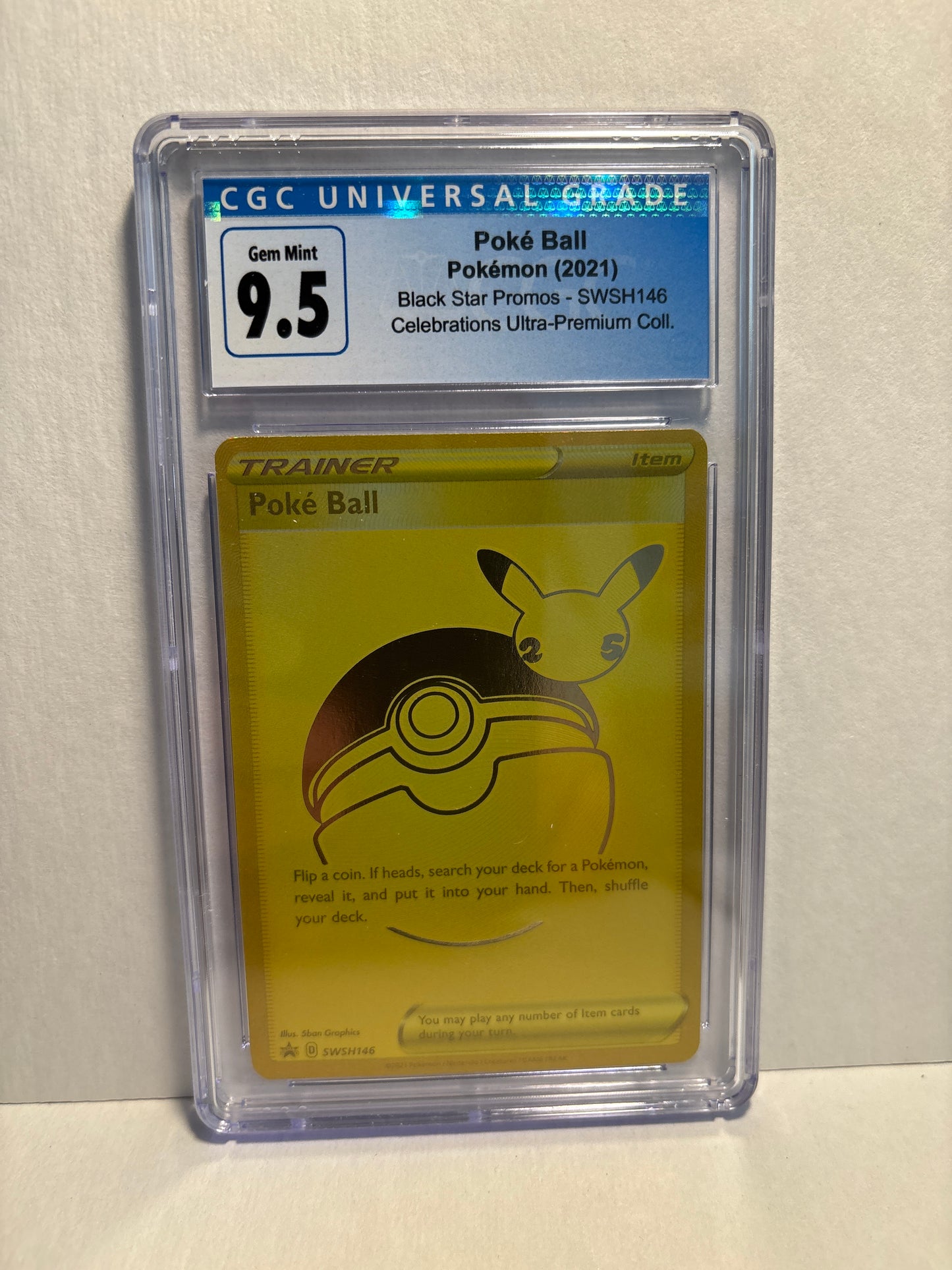 Pokemon Poke Ball SWSH146 CGC 9.5 (Old Label)