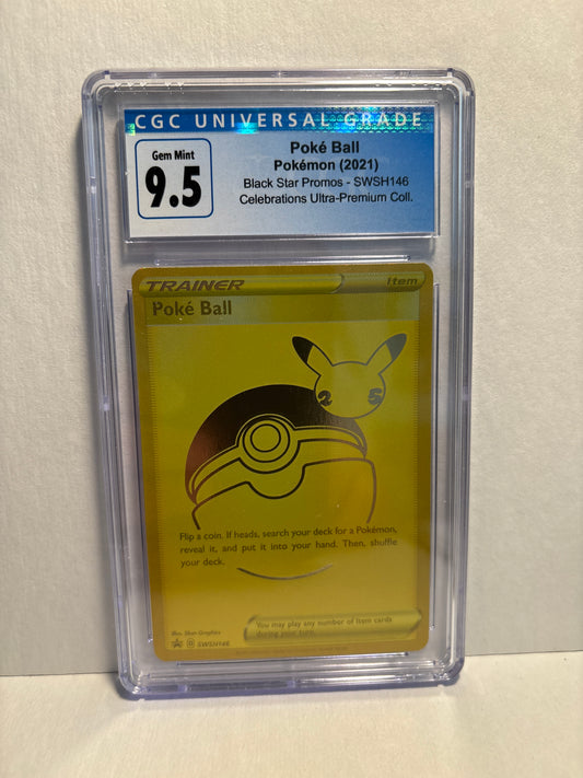 Pokemon Poke Ball SWSH146 CGC 9.5 (Old Label)