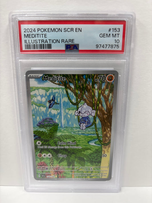 Pokemon Meditite 153/142 PSA 10