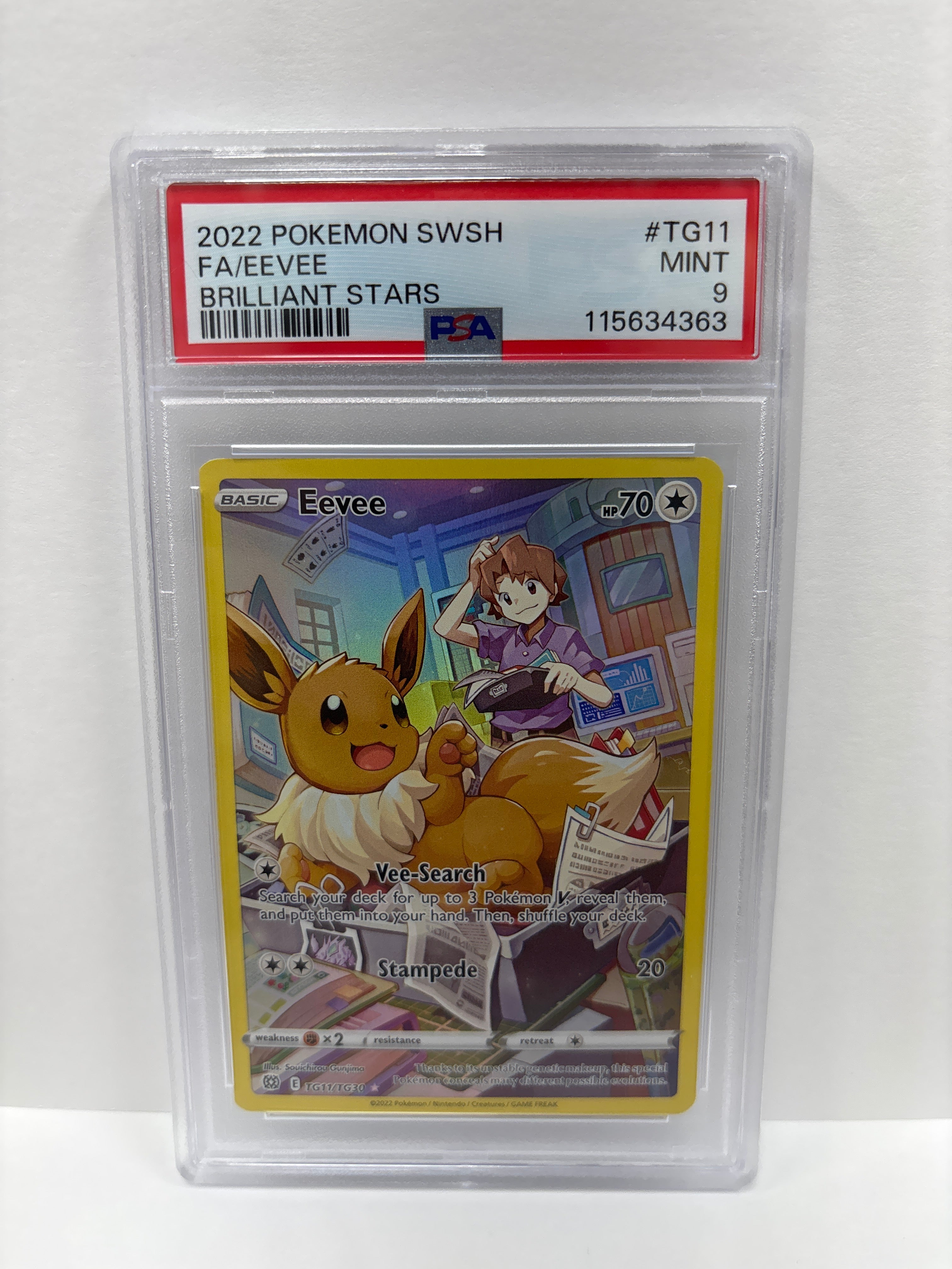Pokemon Eevee TG11/TG30 PSA 9 – Zapp! Comics
