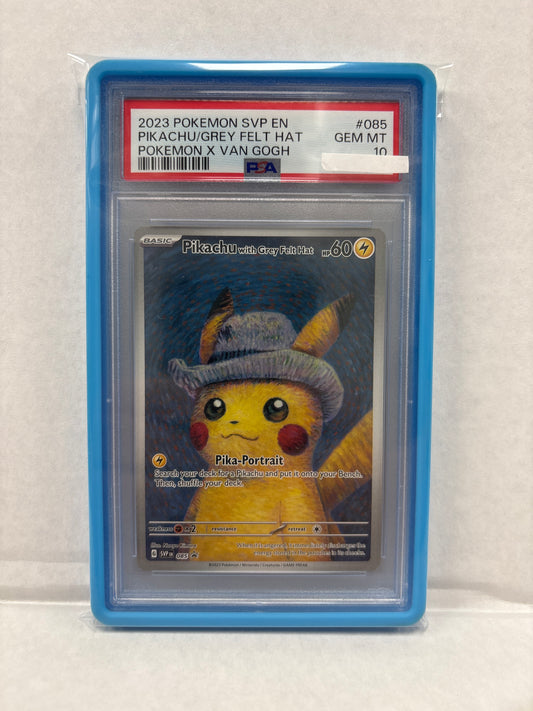 Pokemon Pikachu with Grey Felt Hat 085 PSA 10