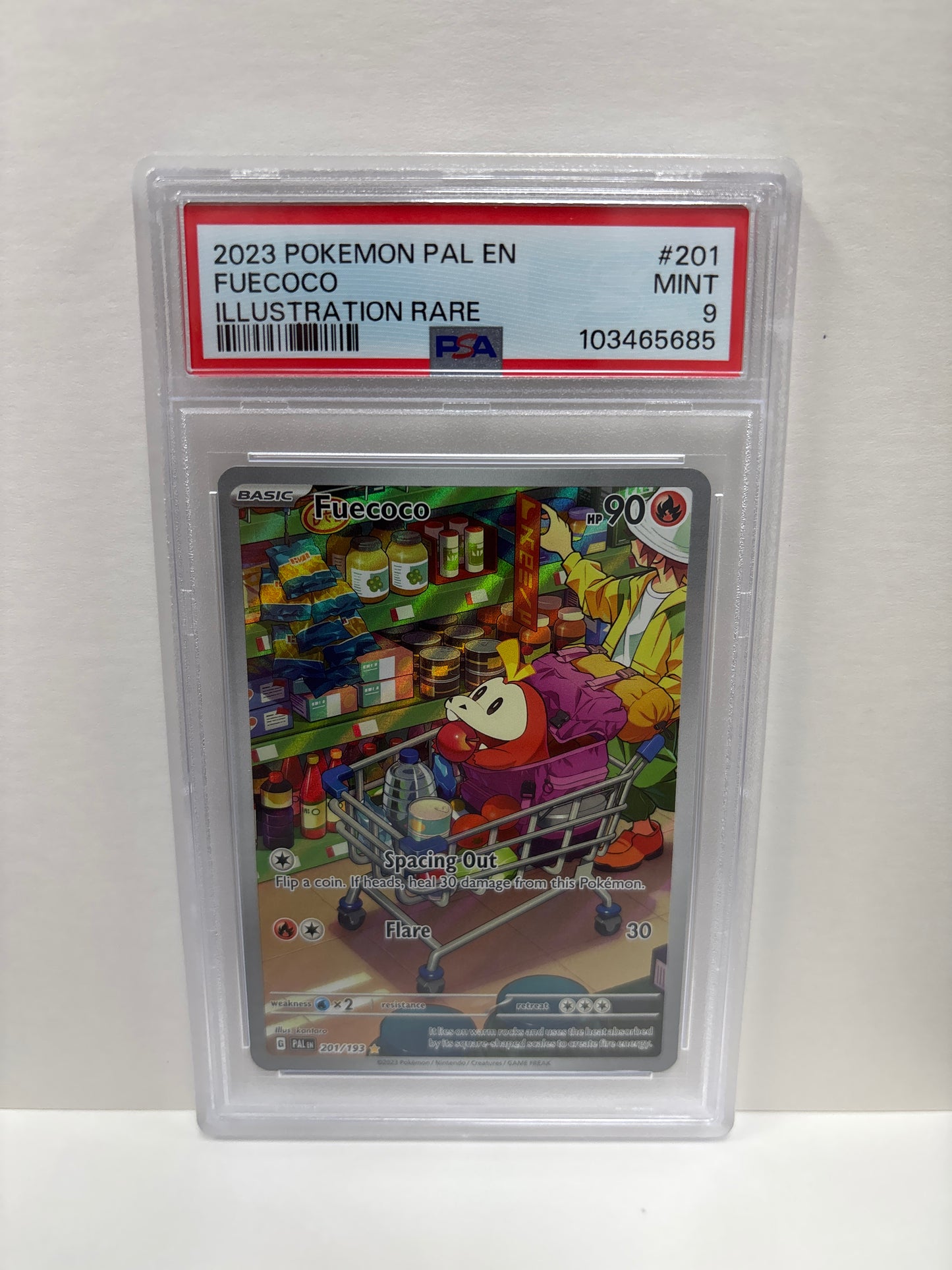 Pokemon Fuecoco 201/193 PSA 9