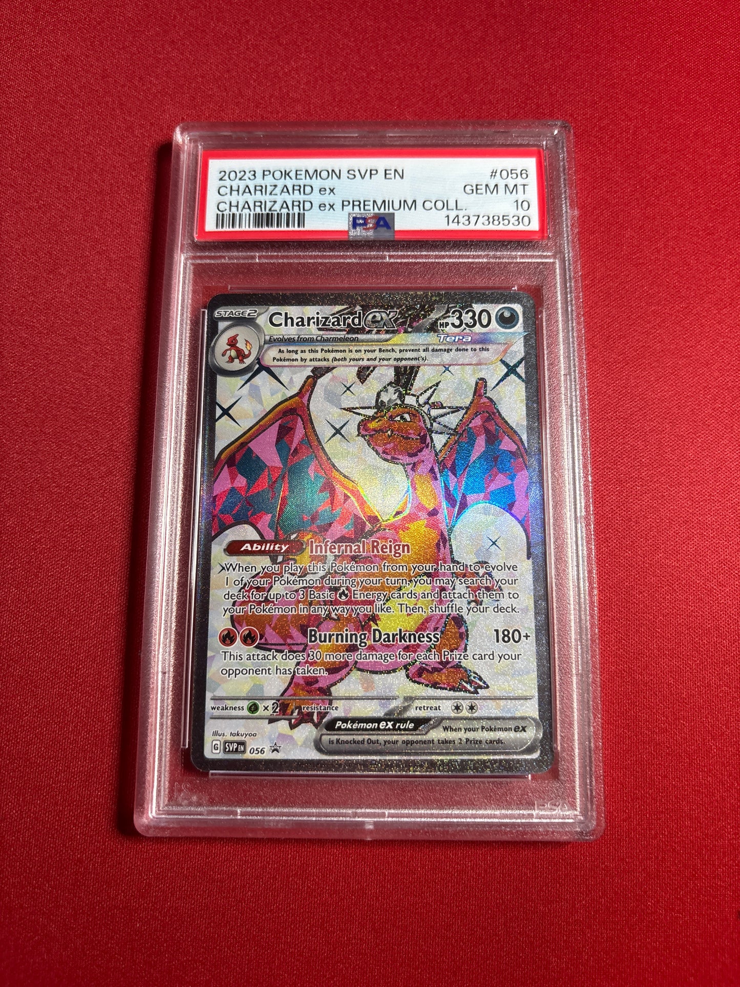 Pokemon Charizard ex 056 PSA 10