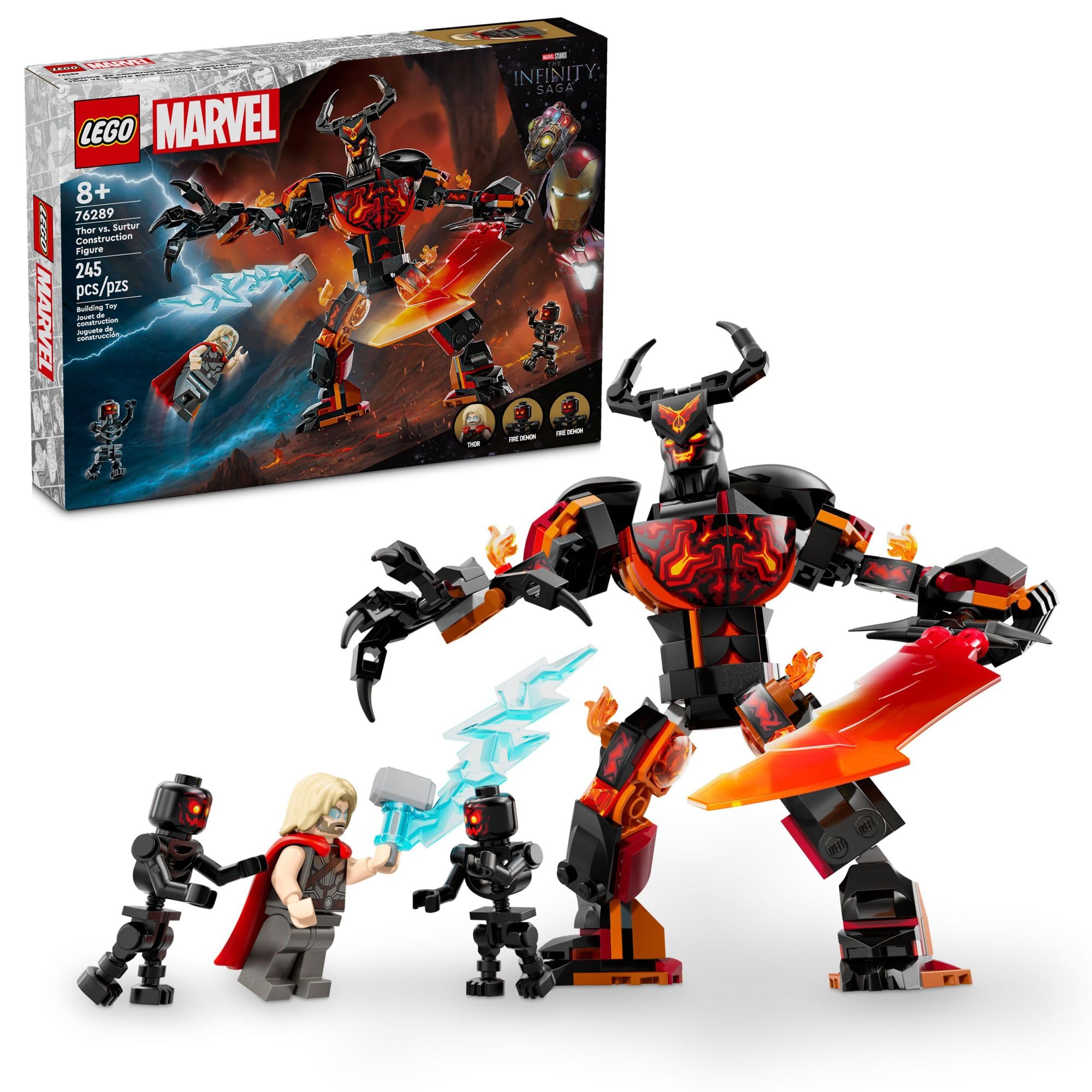 LEGO Marvel Infinity Saga Thor vs. Surter Contstruction Figure 76289 ...