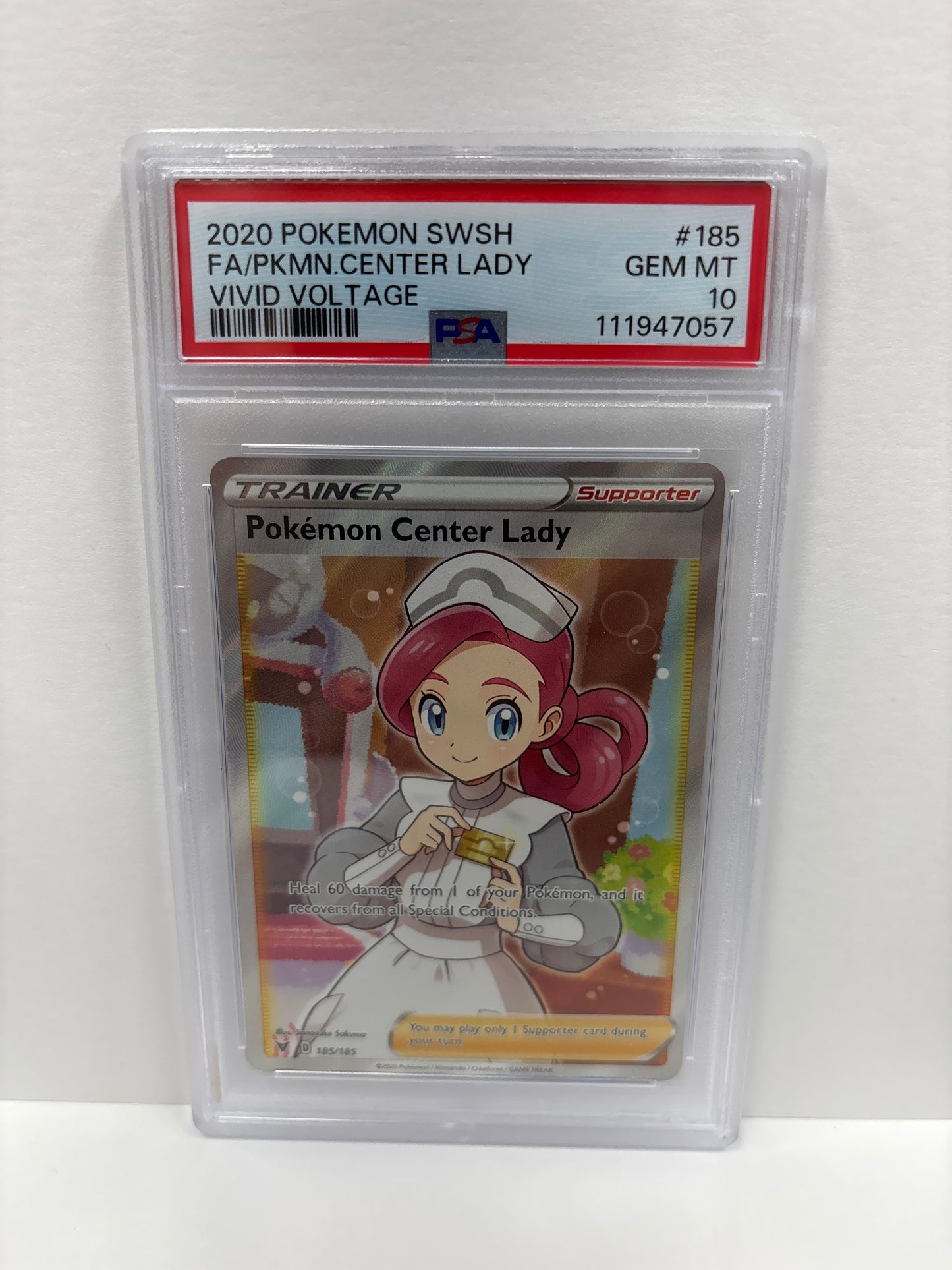 Pokemon Pokemon Center Lady 185/185 PSA 10