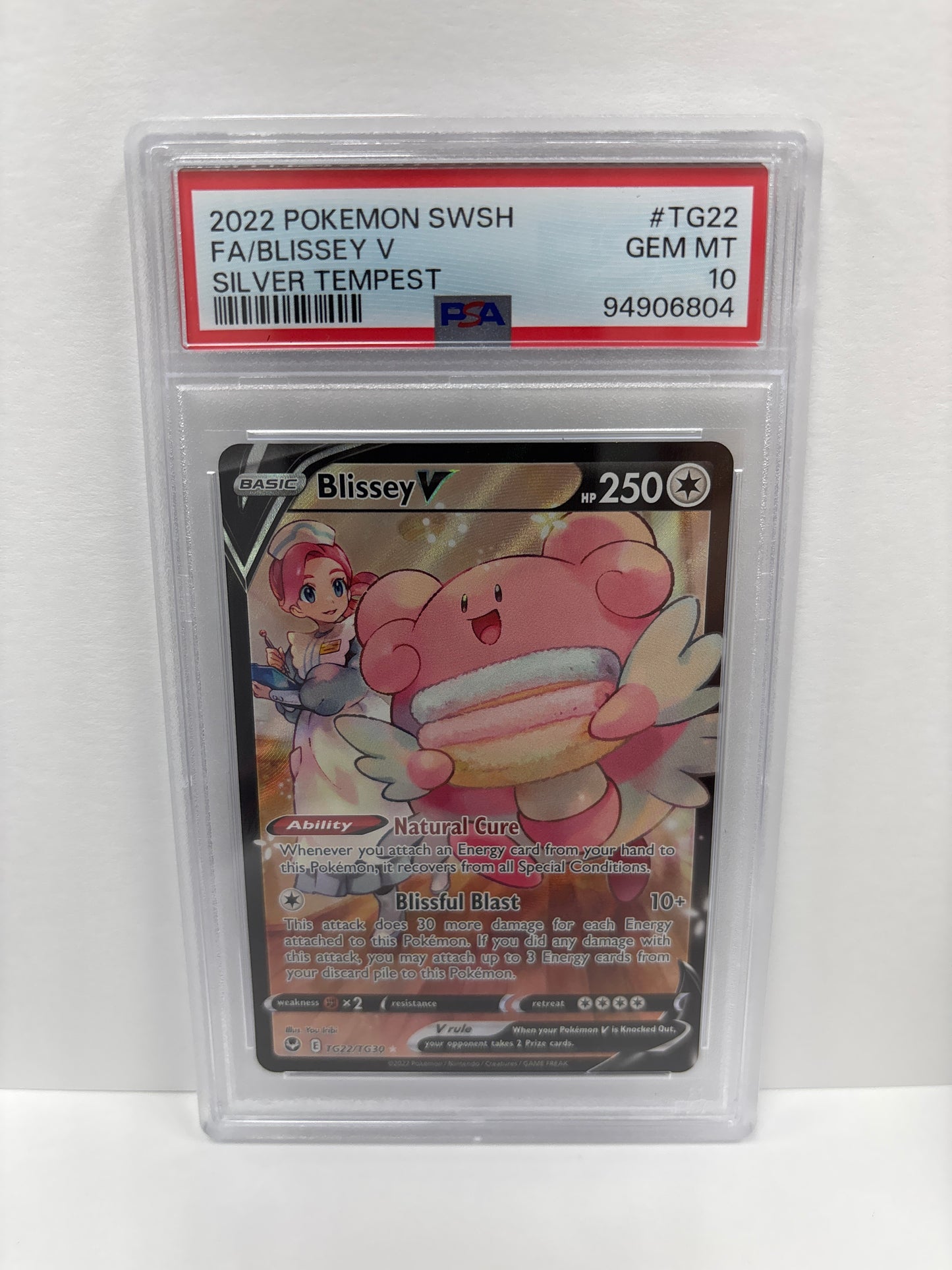 Pokemon Blissey V TG22/TG30 PSA 10